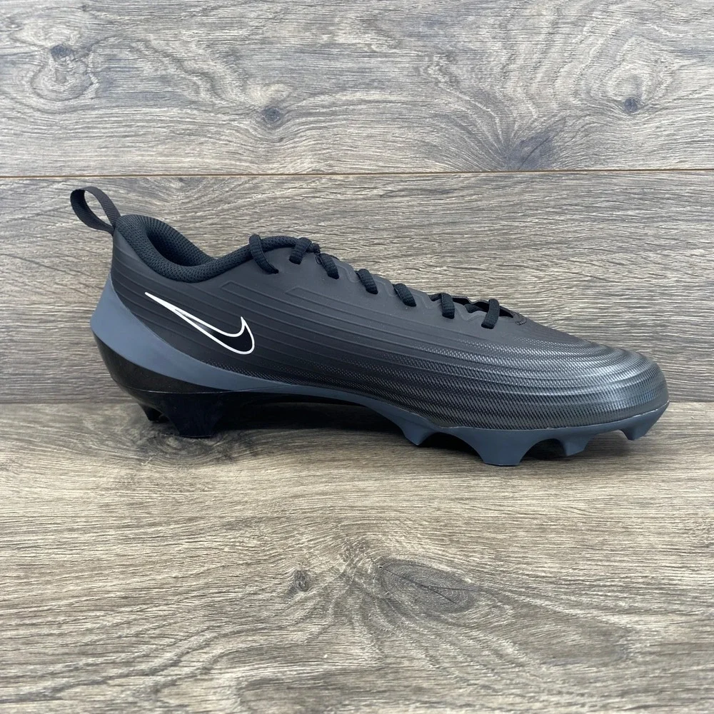 Nike Vapor Edge Shark 2 Football Cleats Mens 13 Black FB3303-002 Low Top Molded